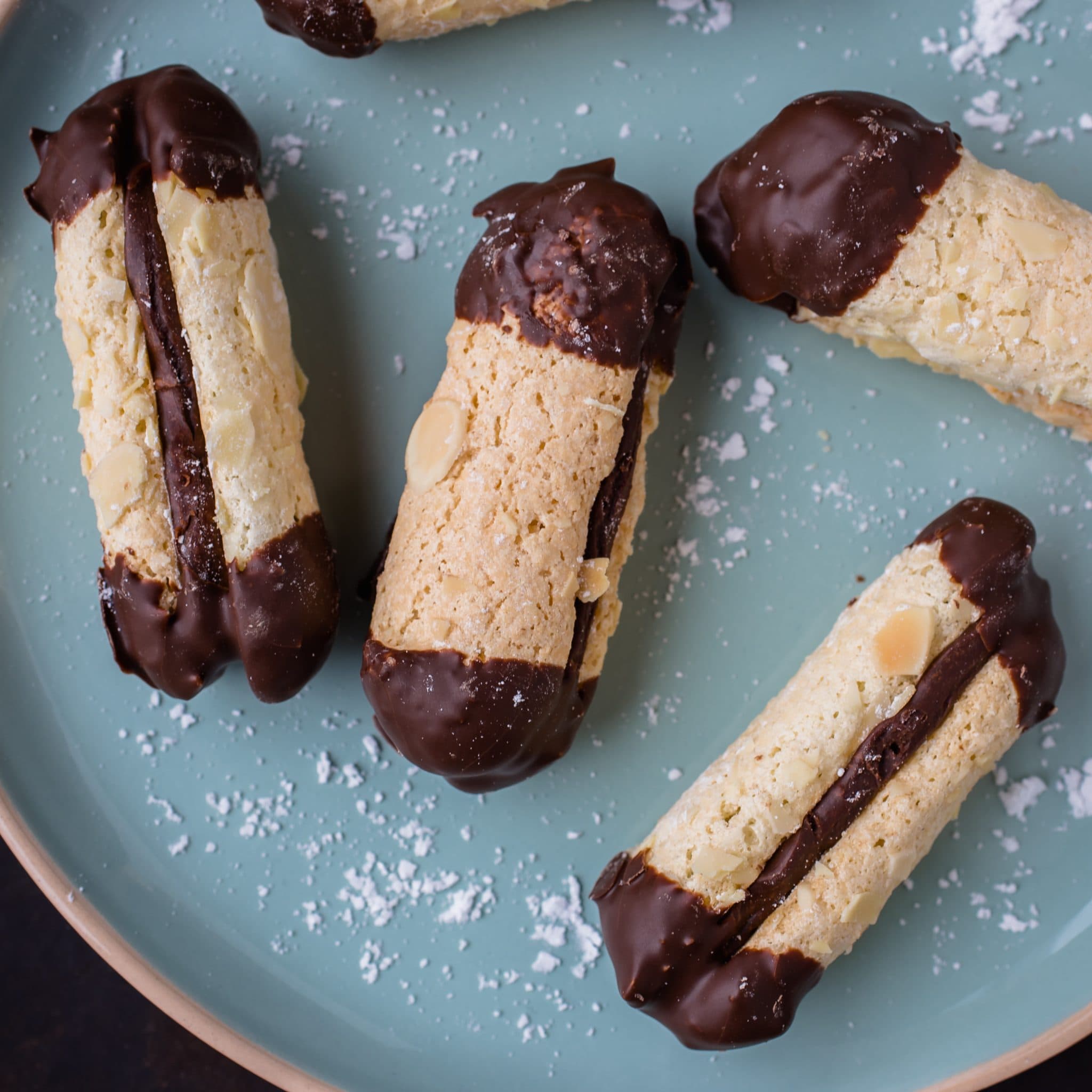 Bokkenpootjes met chocolade