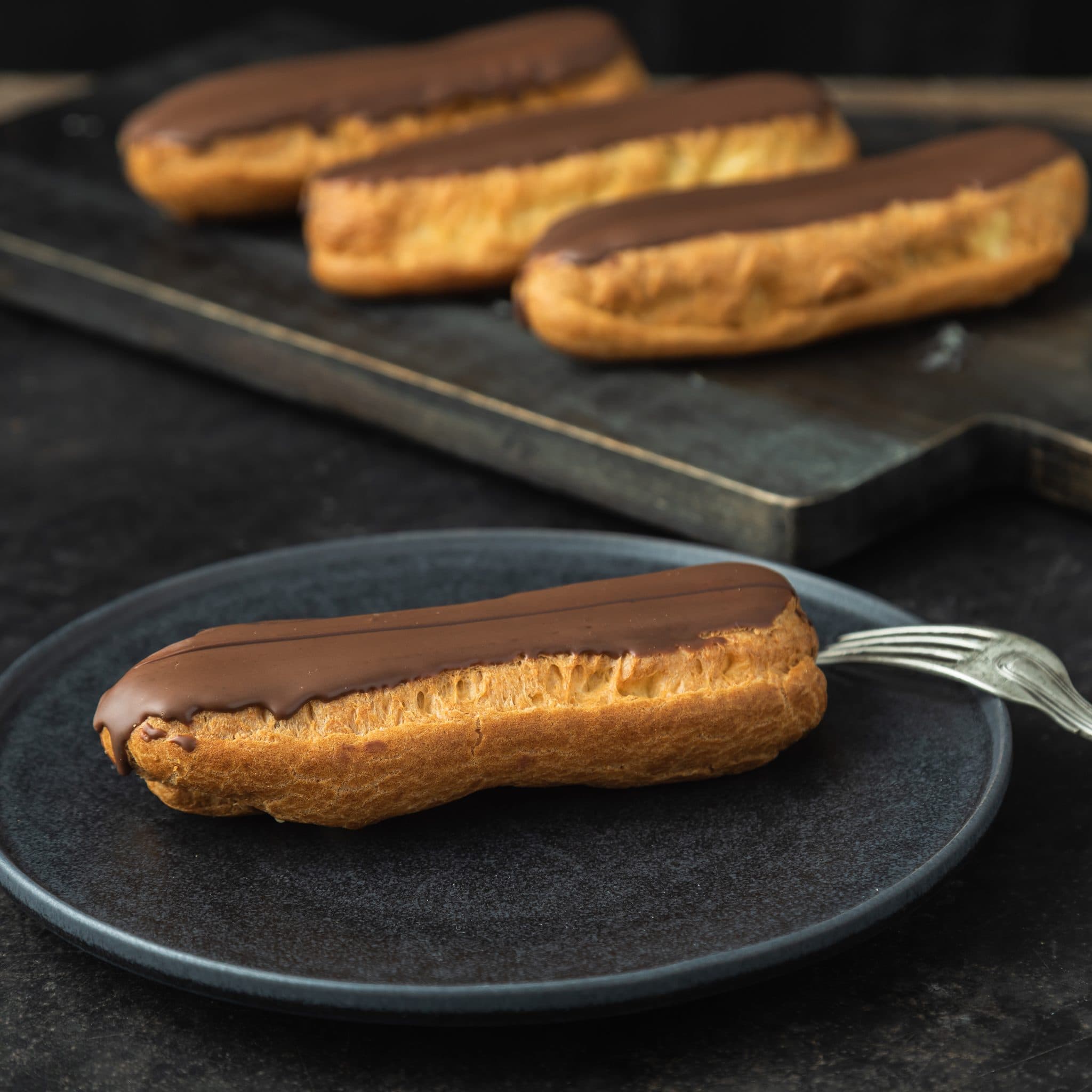Eclairs met chocolade