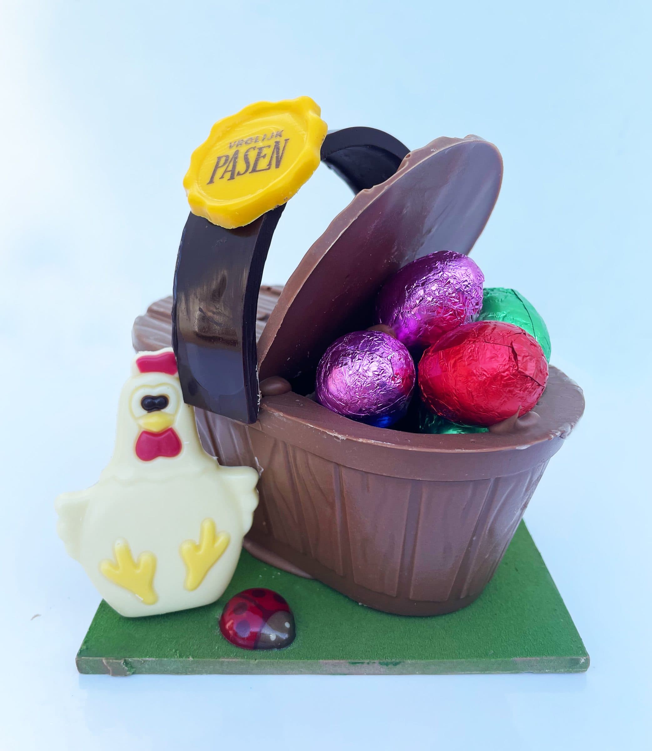 Paasmandje in chocolade