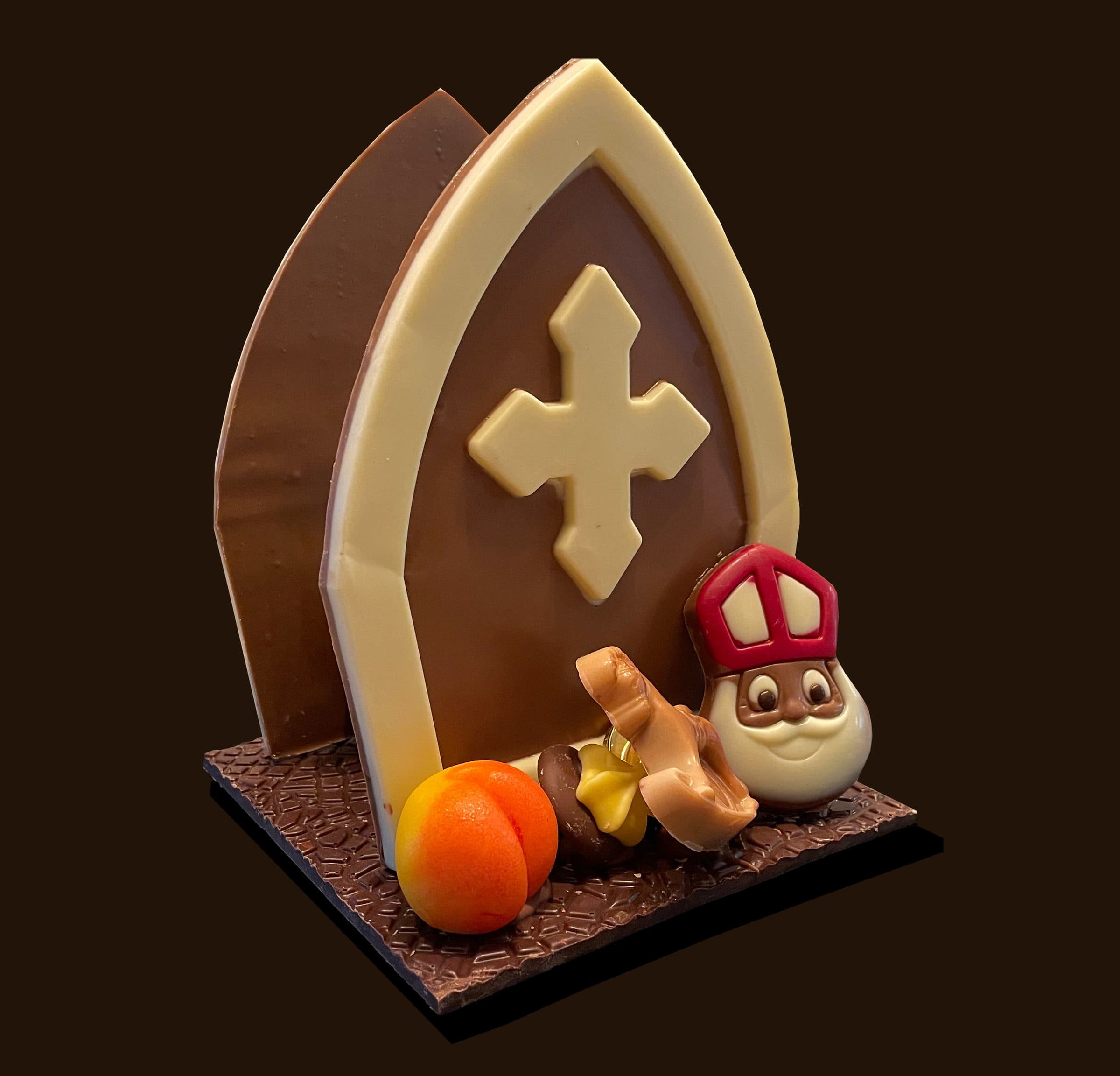 Mijter in chocolade
