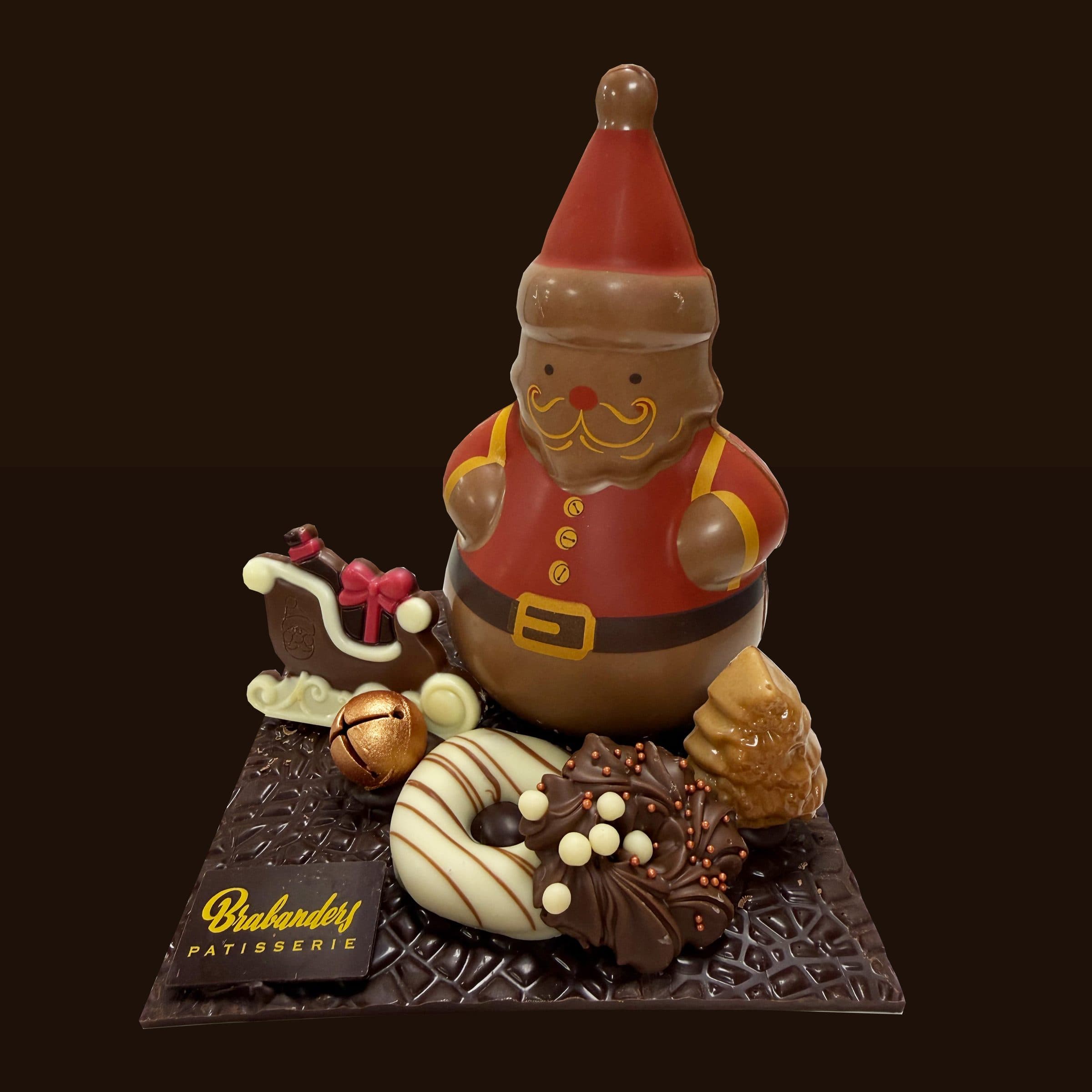 Kerstman van chocolade